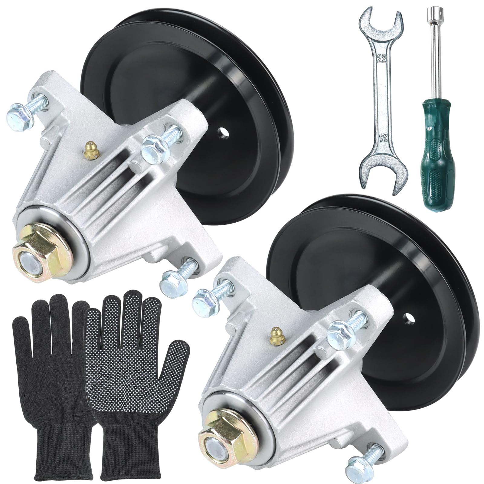 Amazon.com : POSFLAG 2 Pack Greased 918-06991 Spindle Assembly